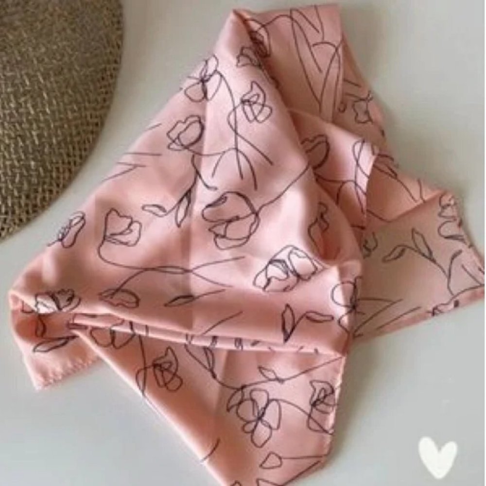 🌸 Lark & Ives Minimalist Hair 2 Scarf Bundle Set w/ Canvas Bag NWT - Picture 7 of 12